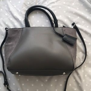 Zara gray satchel bag